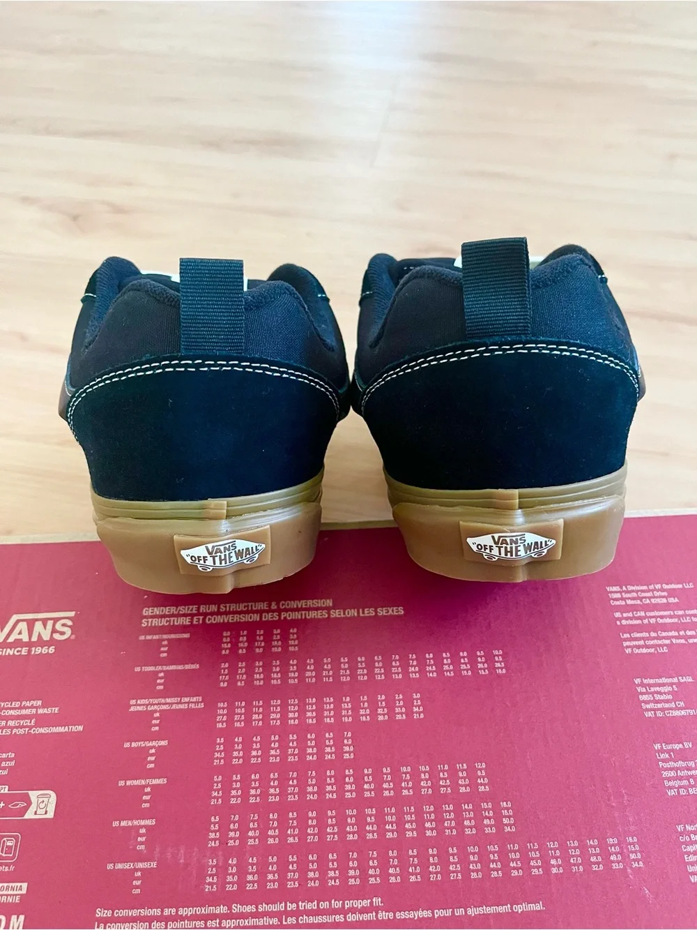 Vans Knu Skool Gum Black Women 10.5 US